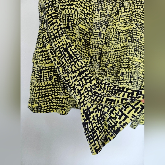 Diane Von Furstenberg Women’s Light Blazer Jacket 2 Yellow Silk Victor - Picture 7 of 13